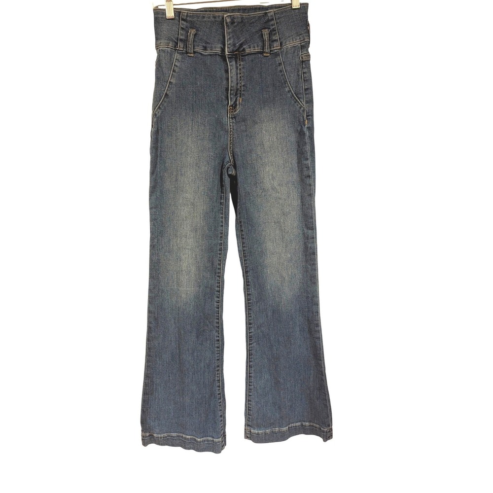 Sneak Peek Jeans‎ Women's Size 5/27 High Waist Flare Leg Dark Wash Denim Pants